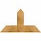 Ekena Millwork Portland Rough Sawn Timber Gable Bracket, Western Red Cedar, 36"W x 21"H x 6"D x 6"F, 14/12 Pitch GBW036X21X0606POR00RWR - alternate 1